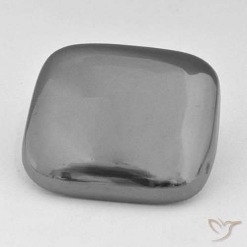 52.63ct Naturale Grigio argento Ematite, Cuscino, Opaco