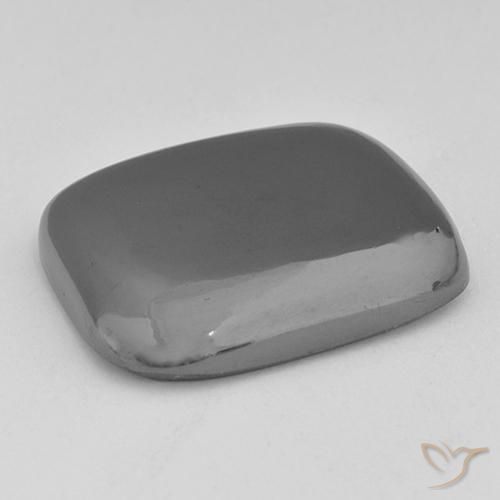 Ematite Grigio argento naturale da 52.63 ct, Cuscino, Opaco