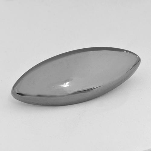 Ematite Grigio argento naturale da 26.11 ct, Taglio marquise, Opaco