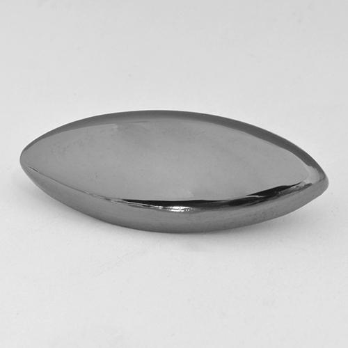 Ematite Grigio argento naturale da 26.11 ct, Taglio marquise, Opaco