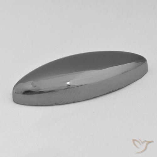 Ematite Grigio medio naturale da 30.10 ct, Taglio marquise, Opaco