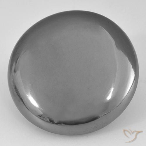 39.54ct Naturale Grigio argento Ematite, Rotondo, Opaco