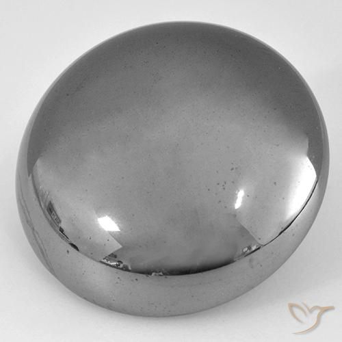 40.70ct Naturale Grigio medio Ematite, Rotondo, Opaco