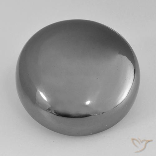 Ematite Grigio medio naturale da 36.71 ct, Rotondo, Opaco