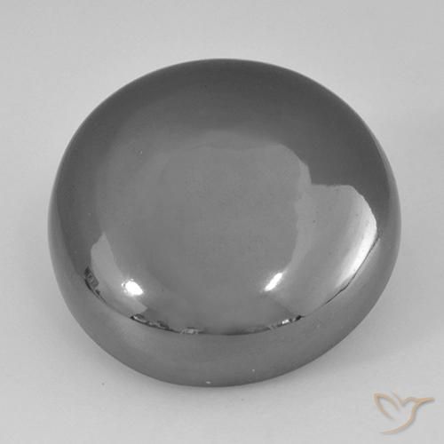 Ematite Grigio medio naturale da 36.71 ct, Rotondo, Opaco