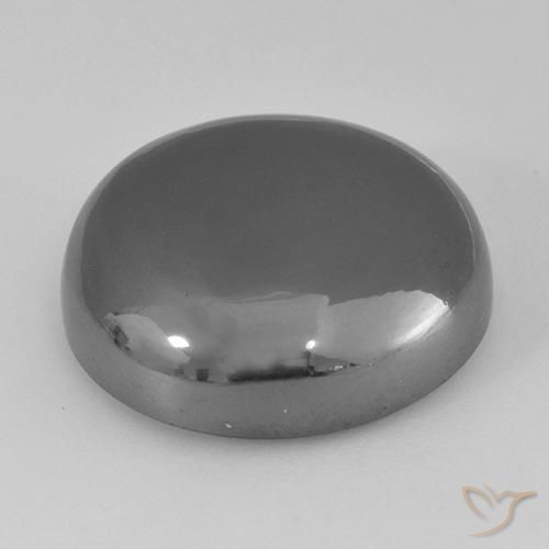 Ematite Grigio medio naturale da 36.71 ct, Rotondo, Opaco