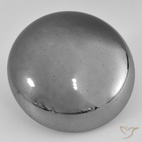 Ematite Grigio medio naturale da 40.97 ct, Rotondo, Opaco