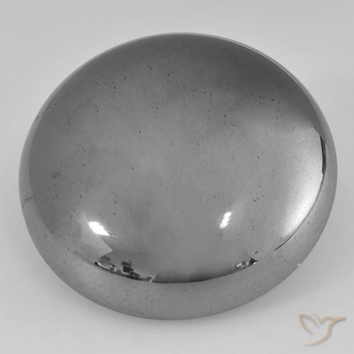 Ematite Grigio medio naturale da 40.97 ct, Rotondo, Opaco