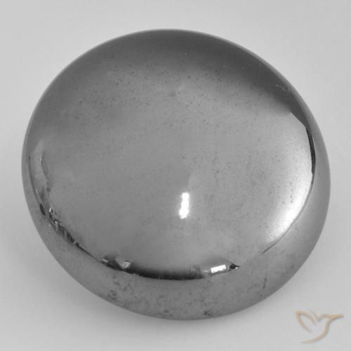 38.87ct Naturale Grigio medio Ematite, Rotondo, Opaco