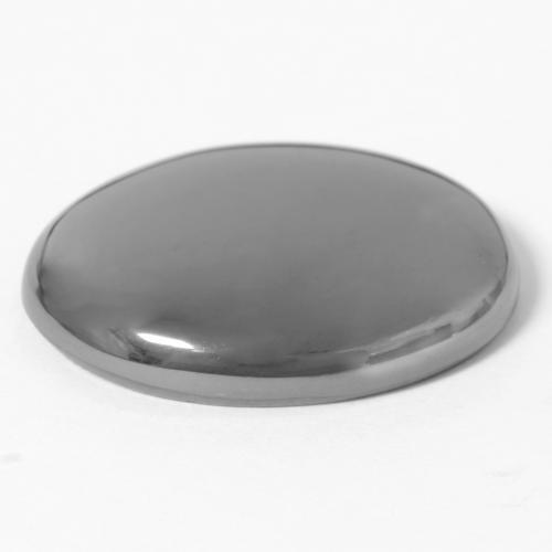 Ematite naturale grigio da 30,00 ct, taglio ovale, opaco
