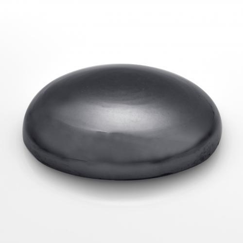 Ematite naturale grigio da 38,89 ct, taglio ovale, opaco