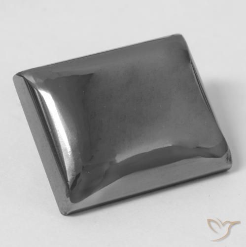 Ematite Grigio argento naturale da 30.31 ct, Taglio a baguette, Opaco