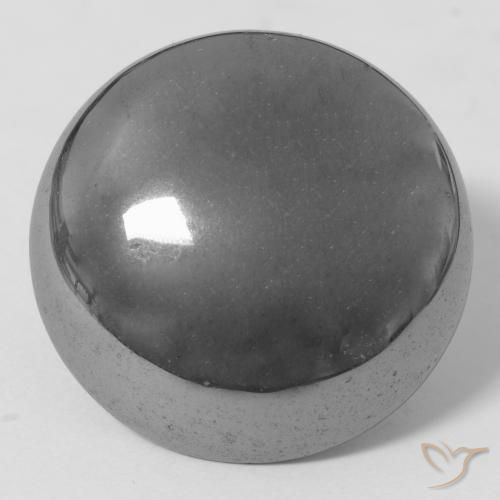 38.34ct Naturale Grigio argento Ematite, Rotondo, Opaco