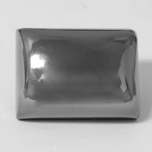 Ematite naturale grigio da 34,70 ct, baguette, opaco