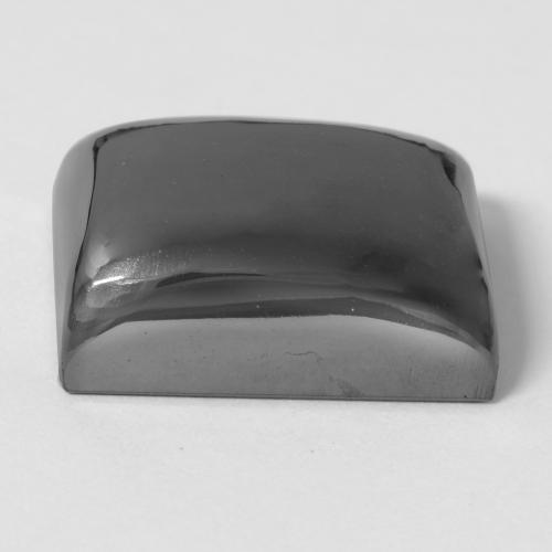 Ematite naturale grigio da 34,70 ct, baguette, opaco