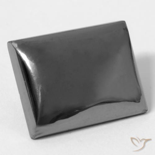 Ematite Grigio medio naturale da 21.73 ct, Taglio a baguette, Opaco