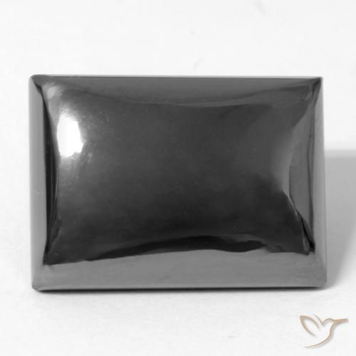 21.12ct Naturale Grigio medio Ematite, Taglio a baguette, Opaco