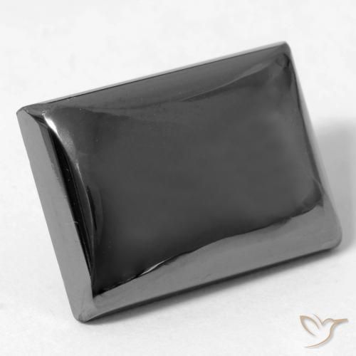 Ematite Grigio medio naturale da 21.12 ct, Taglio a baguette, Opaco