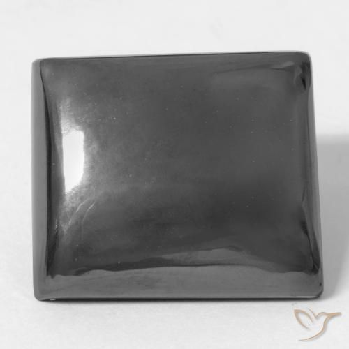 28.31ct Naturale Grigio medio Ematite, Taglio a baguette, Opaco