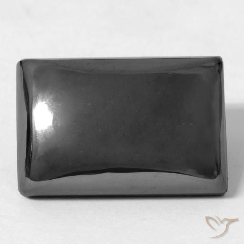 24.41ct Naturale Grigio medio Ematite, Taglio a baguette, Opaco