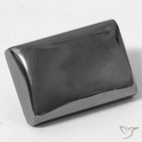 Ematite Grigio medio naturale da 24.41 ct, Taglio a baguette, Opaco