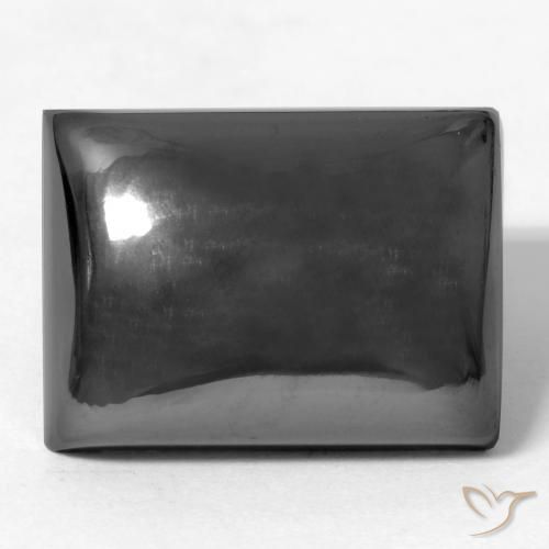 26.64ct Naturale Grigio medio Ematite, Taglio a baguette, Opaco