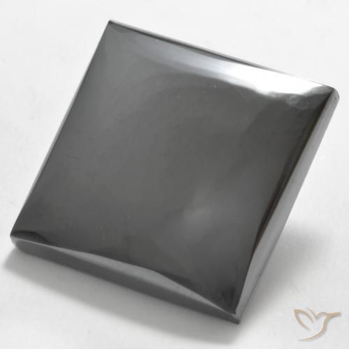 Ematite Grigio medio naturale da 32.75 ct, Quadrato, Opaco