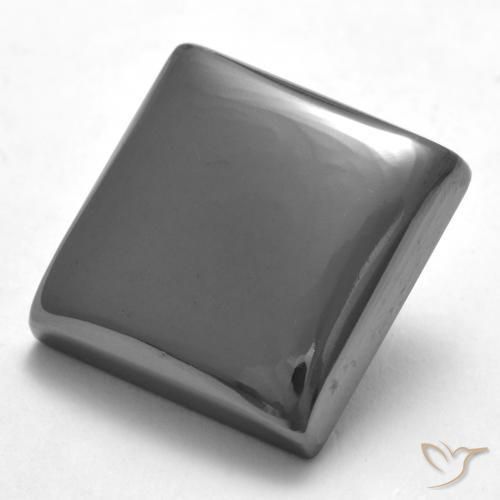 Ematite Grigio medio naturale da 24.36 ct, Quadrato, Opaco