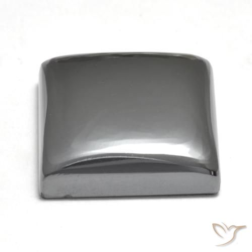 Ematite Grigio medio naturale da 24.36 ct, Quadrato, Opaco