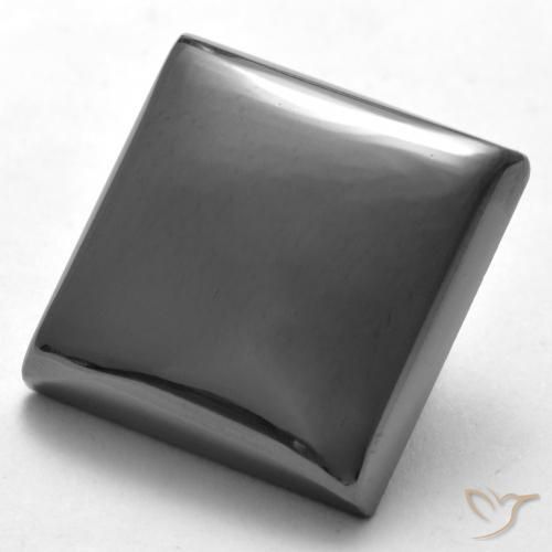 Ematite Grigio medio naturale da 27.75 ct, Quadrato, Opaco