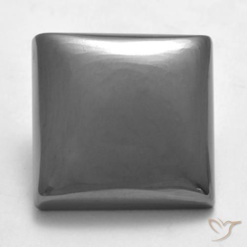 21.57ct Naturale Grigio medio Ematite, Quadrato, Opaco