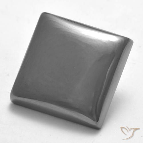 Ematite Grigio medio naturale da 21.57 ct, Quadrato, Opaco