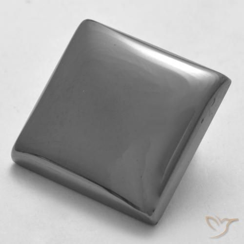 19.91ct Naturale Grigio argento Ematite, Quadrato, Opaco