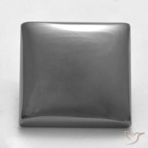 Ematite Grigio argento naturale da 19.91 ct, Quadrato, Opaco