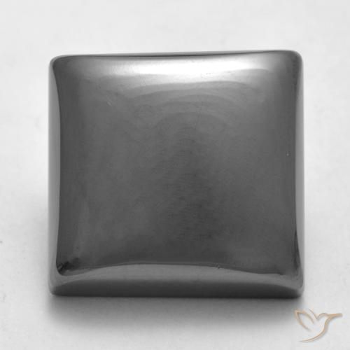 22.05ct Naturale Grigio medio Ematite, Quadrato, Opaco