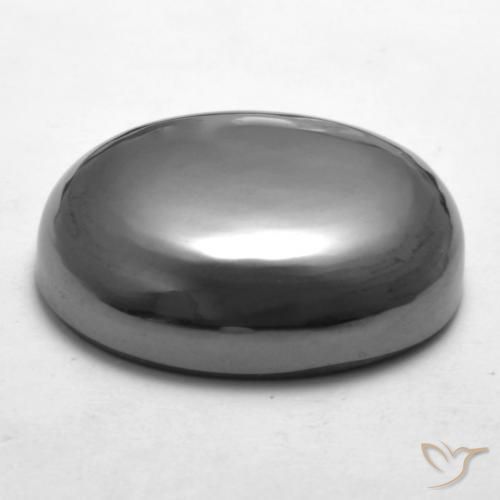 Ematite Grigio naturale da 33.01 ct, Ovale, Opaco