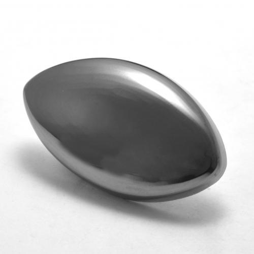Ematite naturale grigio da 26,27 ct, marchesa, opaco
