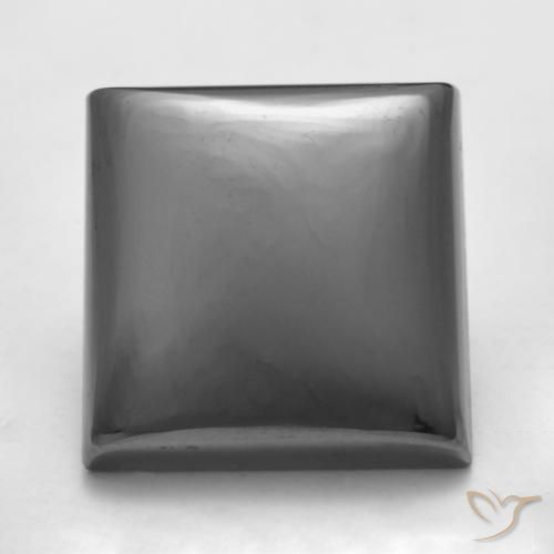 19.45ct Naturale Grigio argento Ematite, Quadrato, Opaco