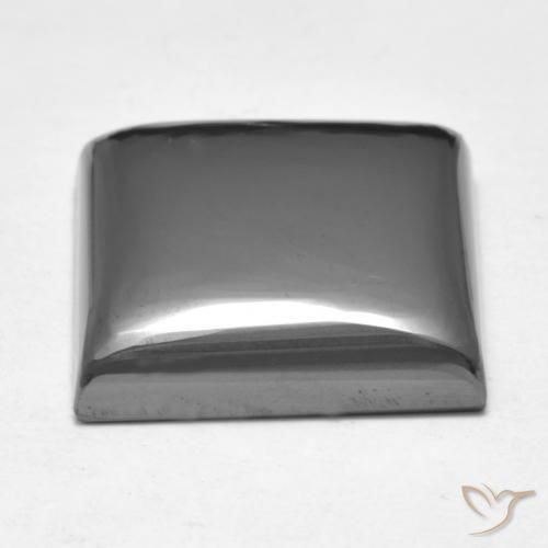 Ematite Grigio argento naturale da 19.45 ct, Quadrato, Opaco
