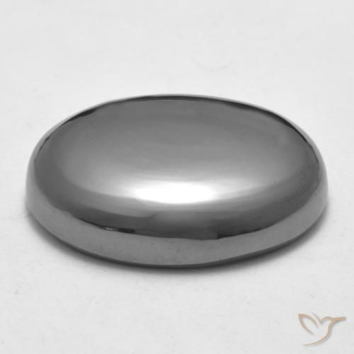 Ematite Grigio medio naturale da 33.23 ct, Ovale, Opaco