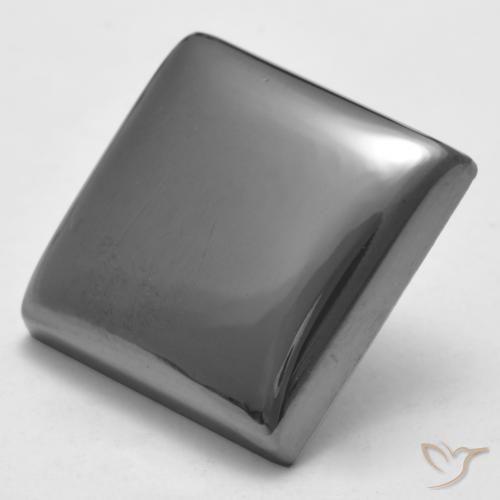 Ematite Grigio argento naturale da 23.09 ct, Quadrato, Opaco