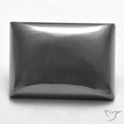 21.86ct Naturale Grigio argento Ematite, Taglio a baguette, Opaco