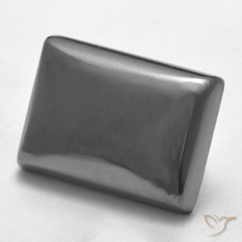 Ematite Grigio argento naturale da 20.48 ct, Taglio a baguette, Opaco