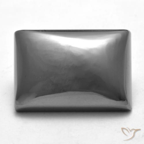 23.34ct Naturale Grigio medio Ematite, Taglio a baguette, Opaco