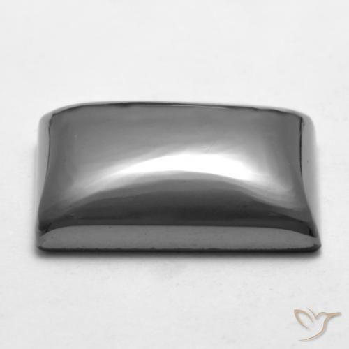 Ematite Grigio medio naturale da 23.34 ct, Taglio a baguette, Opaco