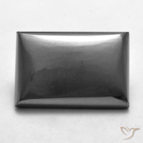 20.53ct Naturale Grigio medio Ematite, Taglio a baguette, Opaco