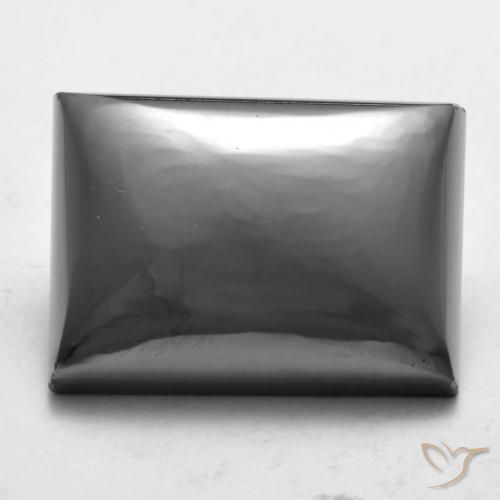24.59ct Naturale Grigio argento Ematite, Taglio a baguette, Opaco