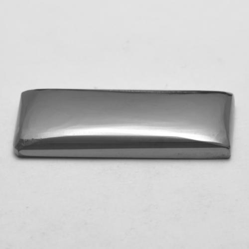 Ematite Grigio argento naturale da 13.16 ct, Taglio a baguette, Opaco
