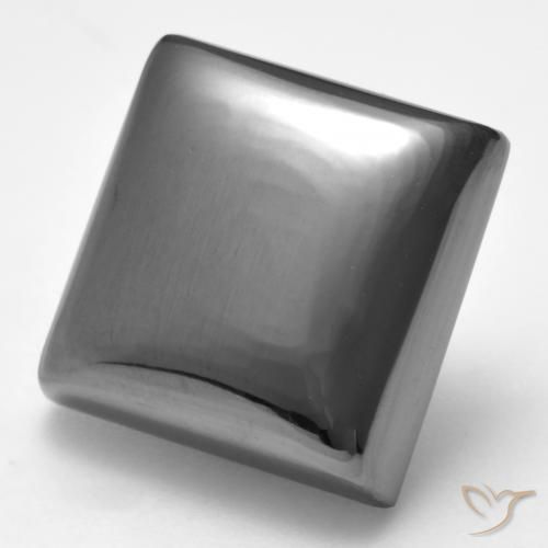 Ematite Grigio medio naturale da 29.60 ct, Quadrato, Opaco