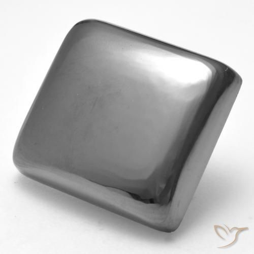 Ematite Grigio argento naturale da 24.67 ct, Quadrato, Opaco